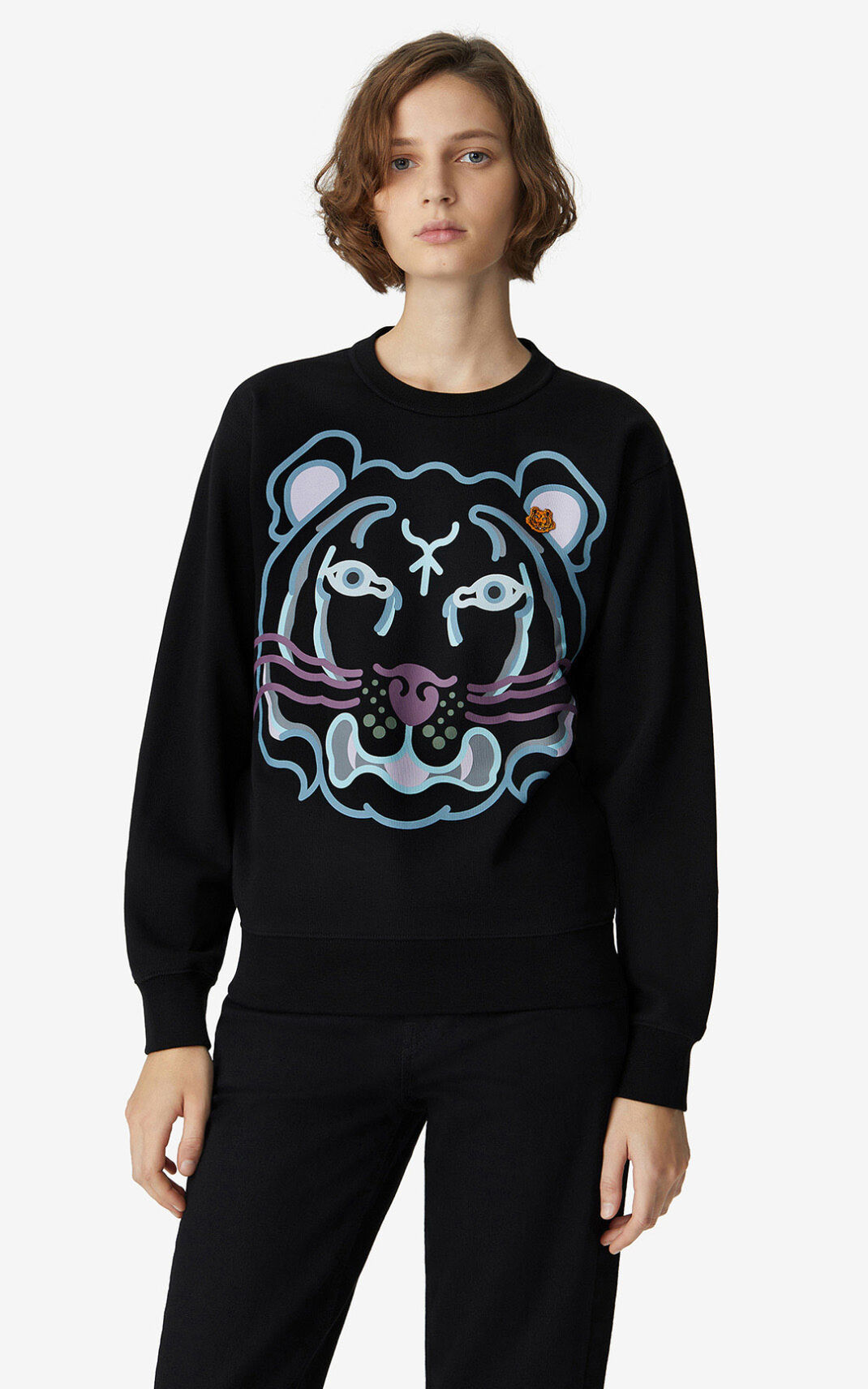 Kenzo K Tiger Melegítő Felső Női Fekete | ID.632490